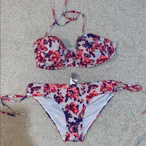 H&M Floral Swimsuit Set